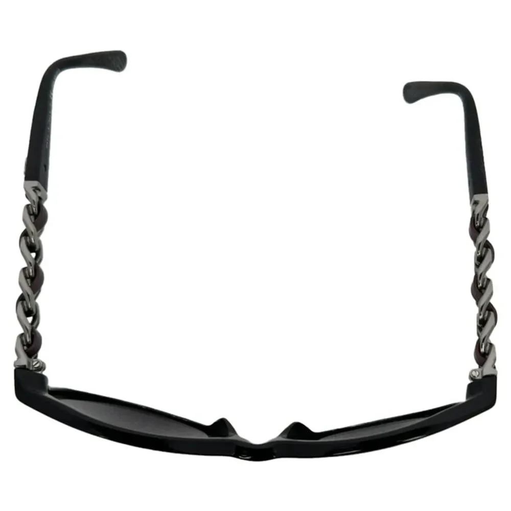 Chanel 5215 Chain Detail Cat Eye Sunglasses in Black Acetate